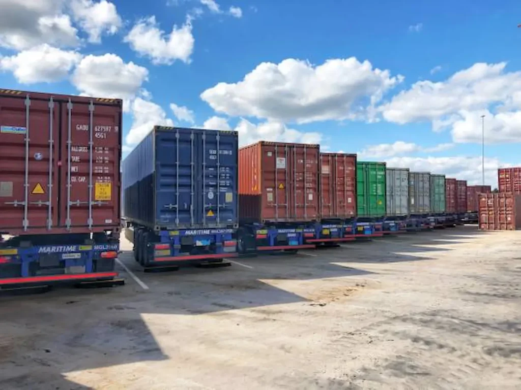 transporte de contendor internacional